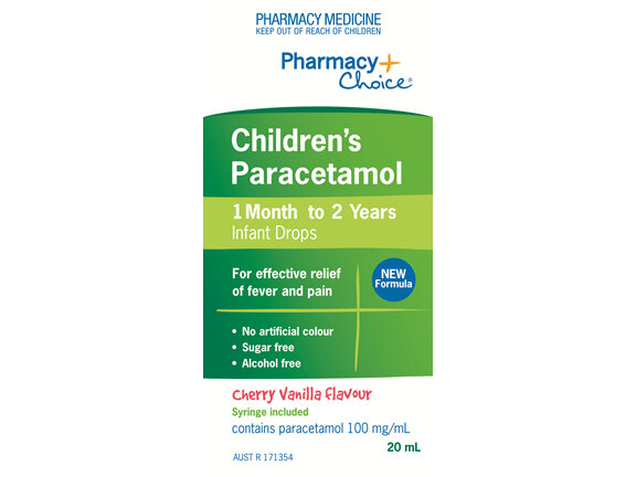 Pharmacy Choice -  Paracetamol Infant Drops (1 month - 2 years) 20mL