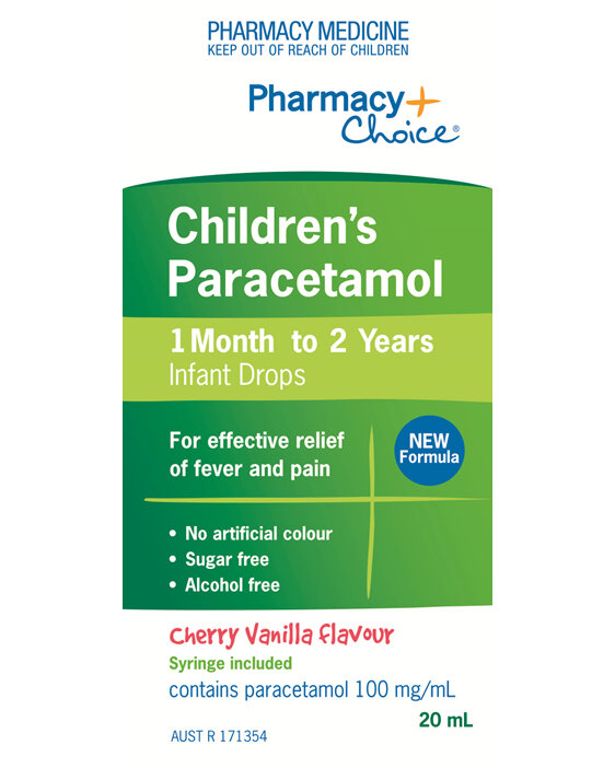 Pharmacy Choice -  Paracetamol Infant Drops (1 month - 2 years) 20mL