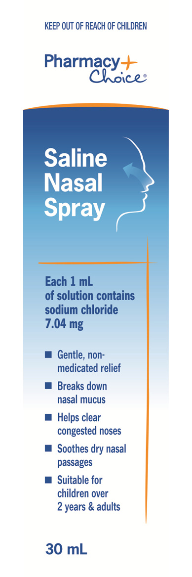 Pharmacy Choice -  Saline Nasal Spray 30mL