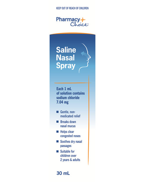Pharmacy Choice -  Saline Nasal Spray 30mL