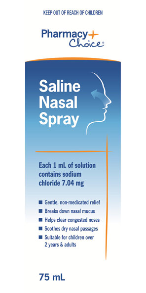 Pharmacy Choice -  Saline Nasal Spray 75mL