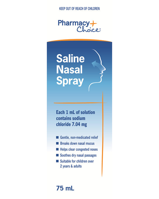 Pharmacy Choice -  Saline Nasal Spray 75mL