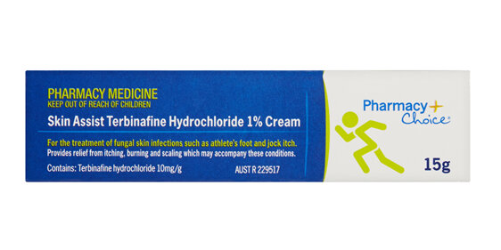 Pharmacy Choice -  Skin Assist Terbinafine Hydrochloride 1% Cream 15g