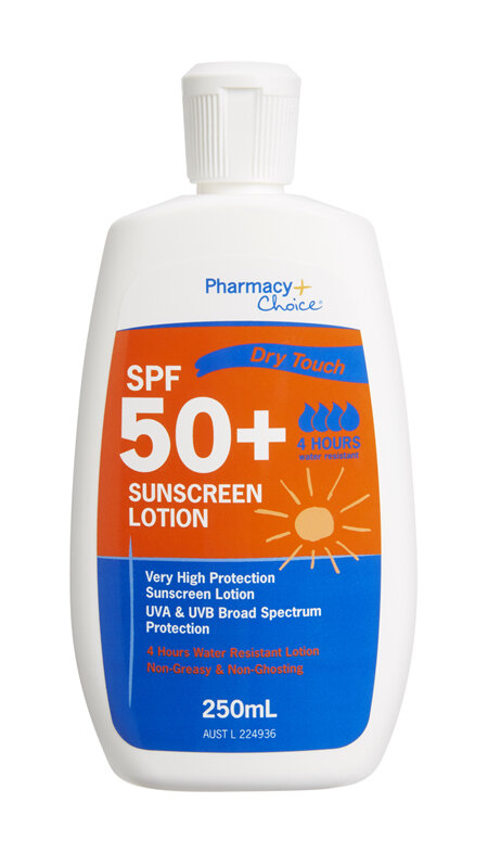 Pharmacy Choice -  Sunscreen SPF 50+ 250mL Bottle DRY TOUCH