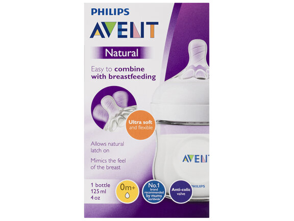 Philips Avent Natural Bottle 0m+ 125mL