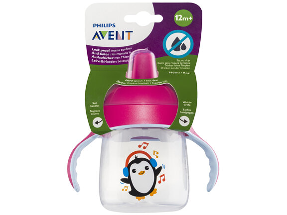 Philips Avent Spout Cup with Handles Pink 12m+ 260mL