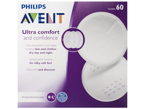 Philips Avent Ultra Comfort Disposable Breast Pads 60 Pack