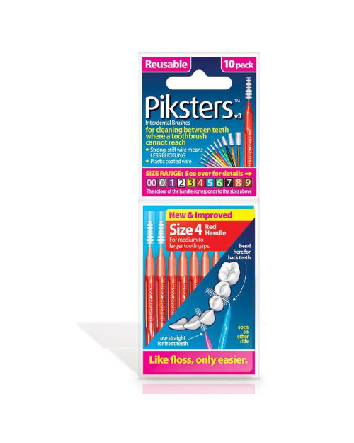 PIKSTERS I/D Red 1.2mm Taper 10pk