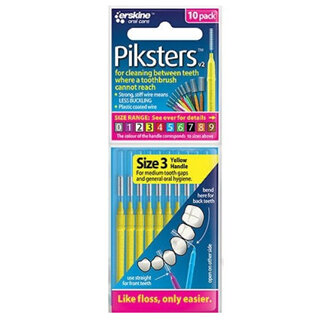 PIKSTERS I/D Yellow 1.0mm Taper10pk