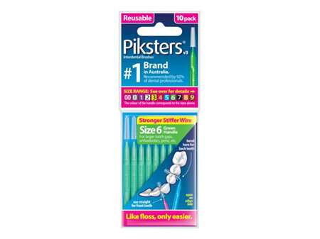 Piksters® Interdental Brushes Green Size 6 10pk