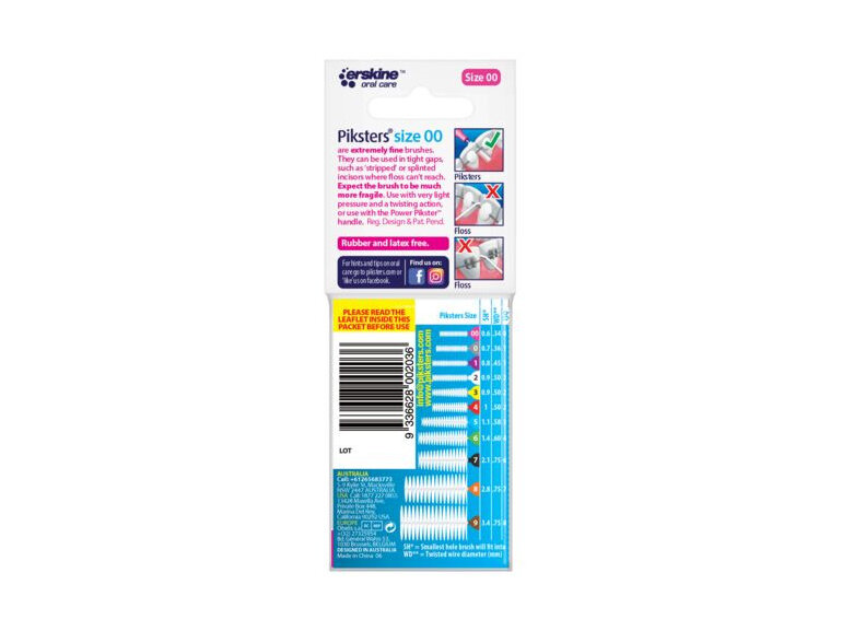 Piksters® Interdental Brushes Pink Size 00 10pk
