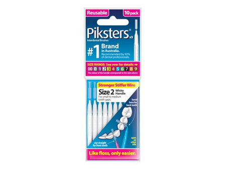 Piksters® Interdental Brushes White Size 2 10pk