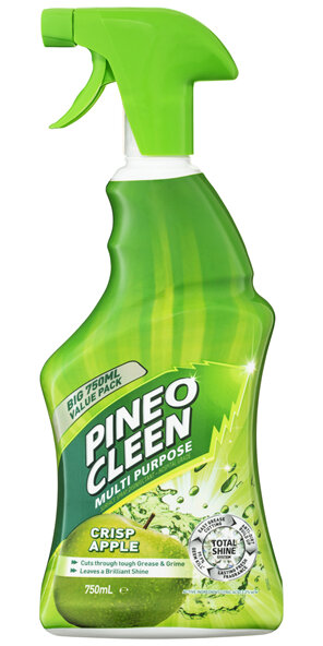 Pine O Cleen Disinfectant Multipurpose Cleaner Trigger Spray Crisp Apple 750mL