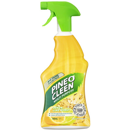 Pine O Cleen Disinfectant Multipurpose Cleaner Trigger Spray Lemon Lime 750mL