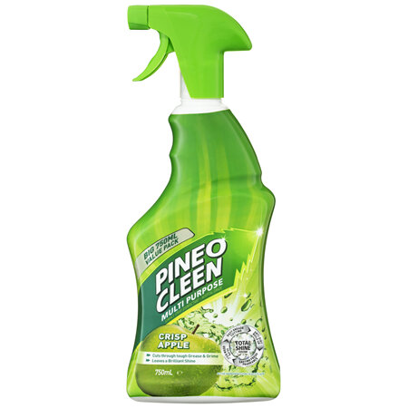 Pine O Cleen Disinfectant Multipurpose Cleaner Trigger Spray Crisp Apple 750mL