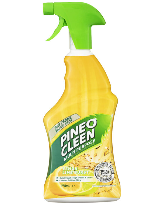 Pine O Cleen Disinfectant Multipurpose Cleaner Trigger Spray Lemon Lime 750mL