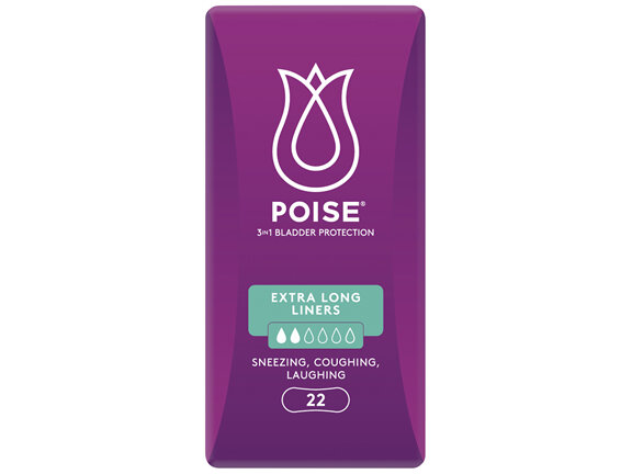 Poise Liners For Bladder Leaks Extra Long 22 Pack