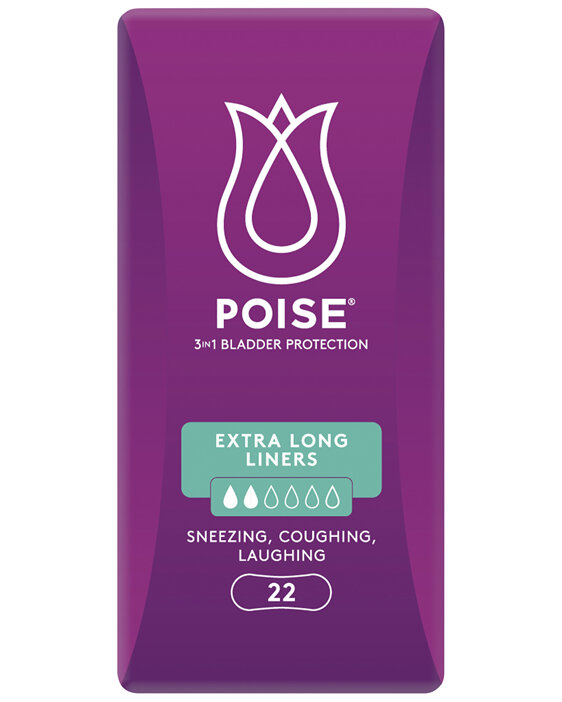 Poise Liners For Bladder Leaks Extra Long 22 Pack