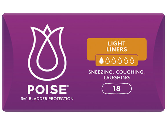 Poise Liners For Bladder Leaks Light 8 Pack