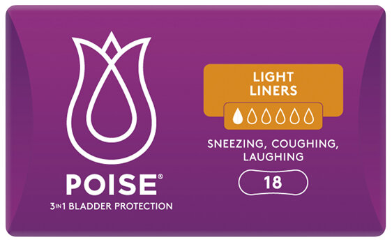 Poise Liners For Bladder Leaks Light 8 Pack