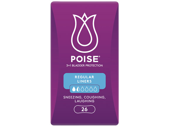 Poise Liners For Bladder Leaks Regular 26 Pack