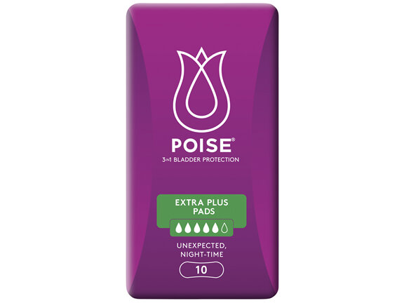 Poise Pads For Bladder Leaks Extra Plus 10 Pack