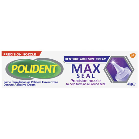Polident Hold + Seal Denture Adhesive Cream 40 g