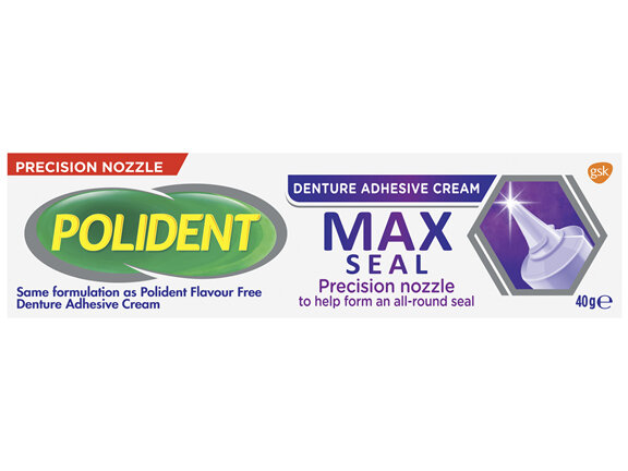 Polident Hold + Seal Denture Adhesive Cream 40 g