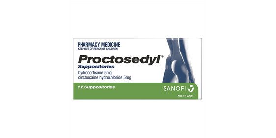 Proctosedyl Supposirory 5mg 12 Pack