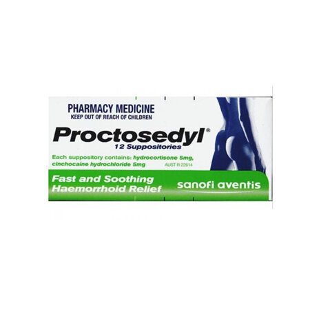 Proctosedyl Suppositories 12s