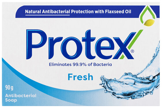 Protex Fresh Antibacterial Bar Soap Long Lasting Freshness Dermatologist Tested Recyclable 90g