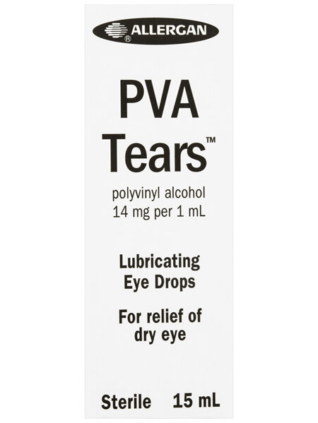 PVA Tears Lubricating Eye Drops 15mL