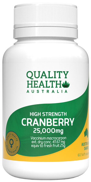 Quality Health Australia High Strength Cranberry 25,000mg 60s