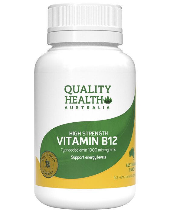 Quality Health Australia High Strength Vitamin B12 90s