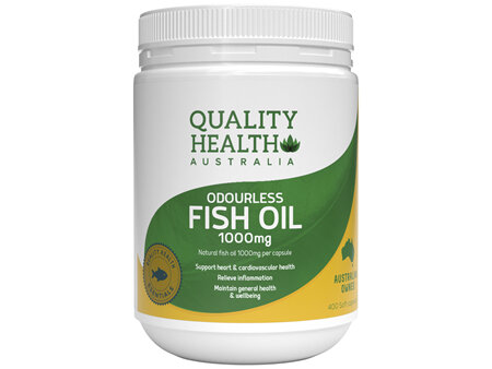 Quality Health Australia Odourless Fish Oil 1000mg 400s