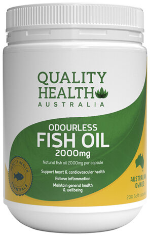 Quality Health Australia Odourless Fish Oil 2000mg 200s