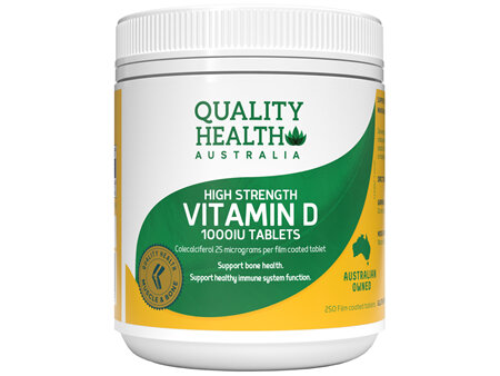 Quality Health Australia Vitamin D 1000IU 250 tablets
