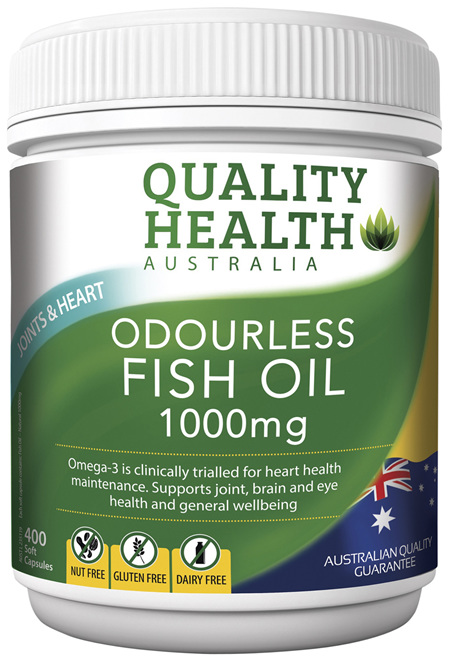 Quality Health Odourless Fish Oil 1000mg 400s