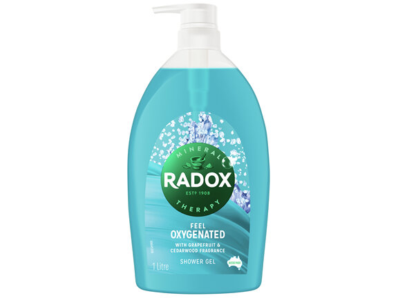 Radox  Shower Gel for a reviving shower Feel Oxygenated body wash with grapefruit & cedarwood