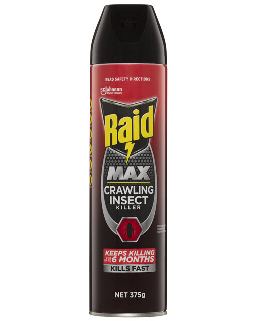 Raid MAX Crawling Insect Spray Killer 375g