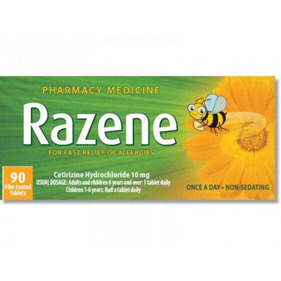 Razene - Cetirizine hydrochloride -Allergy relief