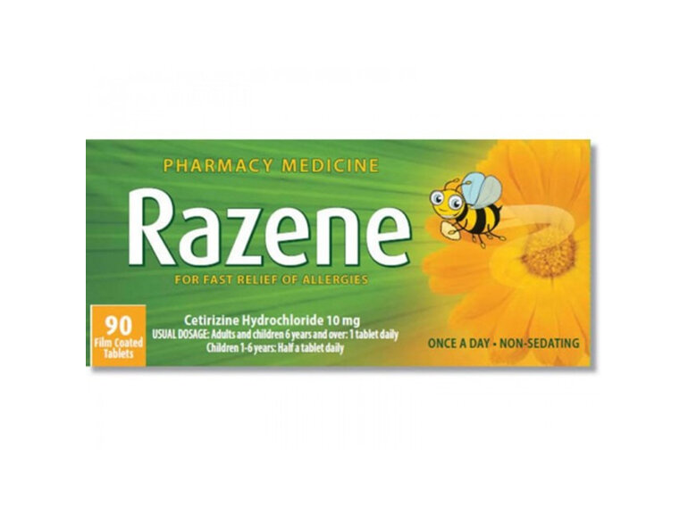 Razene - Cetirizine hydrochloride -Allergy relief
