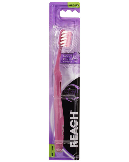 REACH® Ultimate Care Toothbrush Medium 1pk