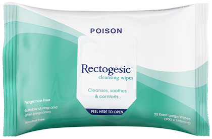 Rectogesic Cleansing Wipes 25 Pack
