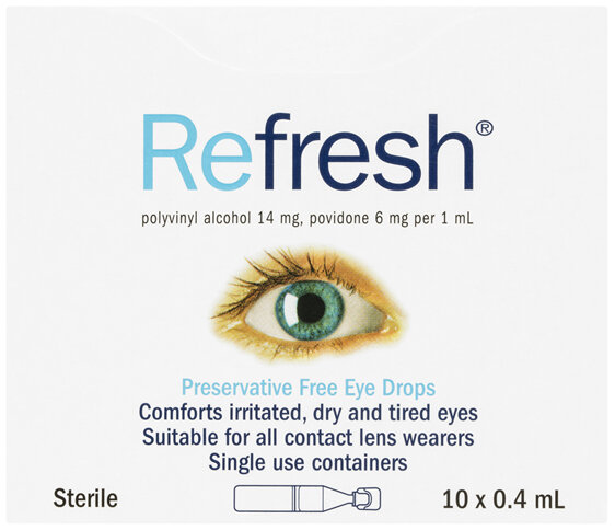 Refresh Preservative Free Eye Drops 10 x 0.4mL