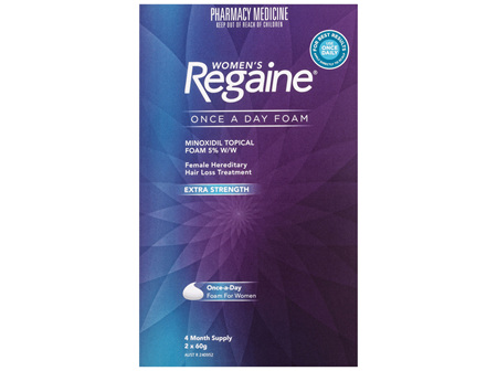 Regaine Women's Extra Strength Minoxidil Foam Hair Loss Regrowth Treatment 2 x 60g