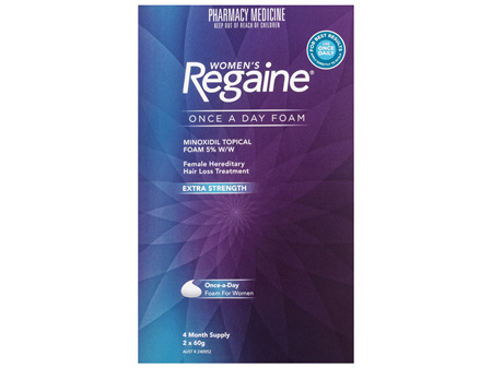 Regaine Women's Extra Strength Minoxidil Foam Hair Loss Regrowth Treatment 2 x 60g