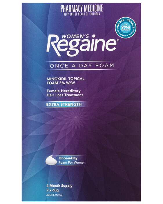 Regaine Women's Extra Strength Minoxidil Foam Hair Regrowth Treatment 2 x 60g