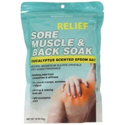 ReliefMD Sore Muscle & Back Soak 454g epsom salts