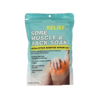 ReliefMD Sore Muscle & Back Soak 454g epsom salts